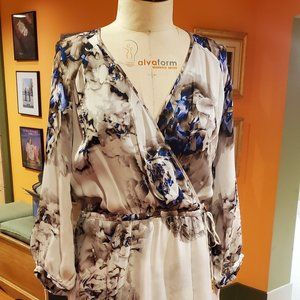 Leifsdottir silk, floral, dress